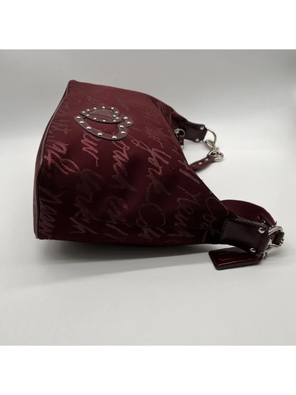 Coach Purple Poppy Lurex Signature F17472 Hobo Bag - Picture 3 of 14
